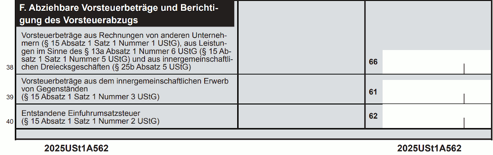 Entstandene Einfuhrumsatzsteuer - Umsatzsteuer-Voranmeldung Entstandene Einfuhrumsatzsteuer - Umsatzsteuer-Voranmeldung